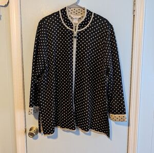 Black and Gold Polka Dot Stunning Cardigan